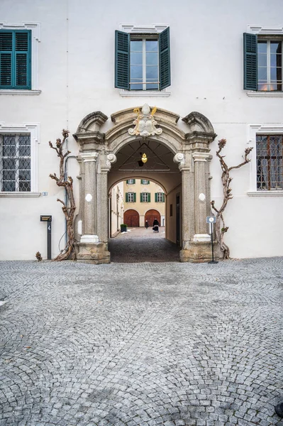 Varna Bolzano Italia Enero 2022 Vista Abadía Novacella Invierno — Foto de Stock