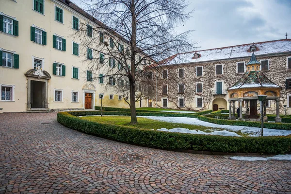 Varna Bolzano Italy January 2022 View Novacella Abbey Winter — 图库照片
