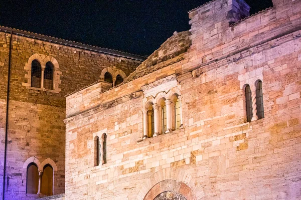 Architectuur Details Van Het Oude Klooster Van Bevagna Italië — Stockfoto
