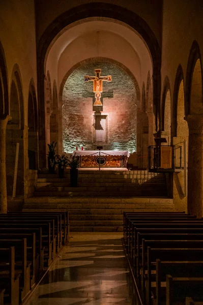 Интерьер Старой Церкви Беванье Италия — стоковое фото