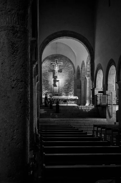 Інтер Старої Церкви Беванья Італія — стокове фото