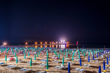 İtalya, Lignano Sabbiadoro yakınlarında gece gökyüzü