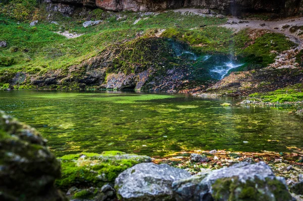 Piękny Widok Rzekę Górach — Zdjęcie stockowe
