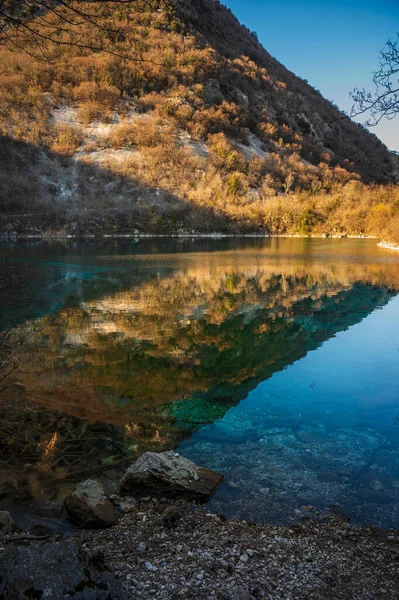 View Cornino Lake Italy — Stock Photo, Image