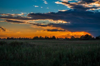 Marano Gölünün güzel manzarası, İtalya