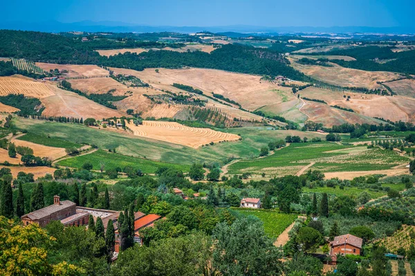 Hermosa Vista Del Paisaje Toscano —  Fotos de Stock