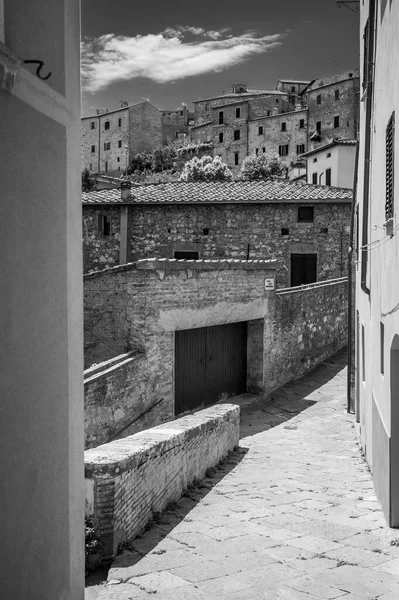 Gamla Arkitektur Montepulciano Stad Italy — Stockfoto