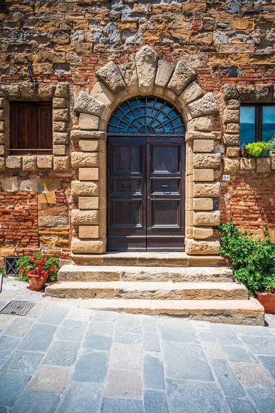 Montepulciano Talya Ortaçağ Mimarisi — Stok fotoğraf