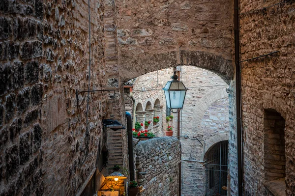 Medieval Architecture Village Umbria Magic Spello Stock Image