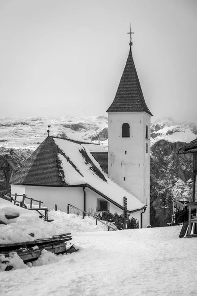 Alta Val Badia Winter Village Val Surrounded Dolomites — Stock Photo, Image