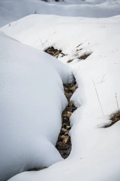 Natursköna Bilder Snöiga Val Alta Val Badia Sydtyrolen Italien — Stockfoto