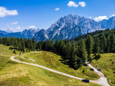 Val Dogna Dağı, İtalya 'nın manzaralı görüntüsü