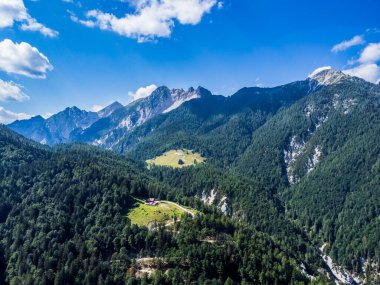 Val Dogna Dağı, İtalya 'nın manzaralı görüntüsü
