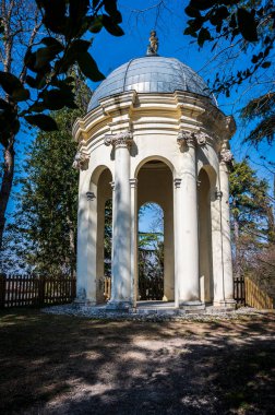 Villa Manin, Venedik Valisi 'nin eski konutu. Günbatımının renkleri. Passariano, Codroipo