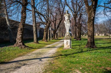 Villa Manin, Venedik Valisi 'nin eski konutu. Günbatımının renkleri. Passariano, Codroipo