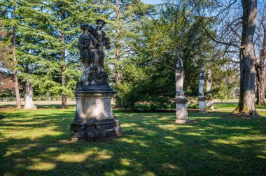 Villa Manin, Venedik Valisi 'nin eski konutu. Günbatımının renkleri. Passariano, Codroipo