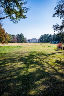 Villa Manin, Venedik Valisi 'nin eski konutu. Günbatımının renkleri. Passariano, Codroipo