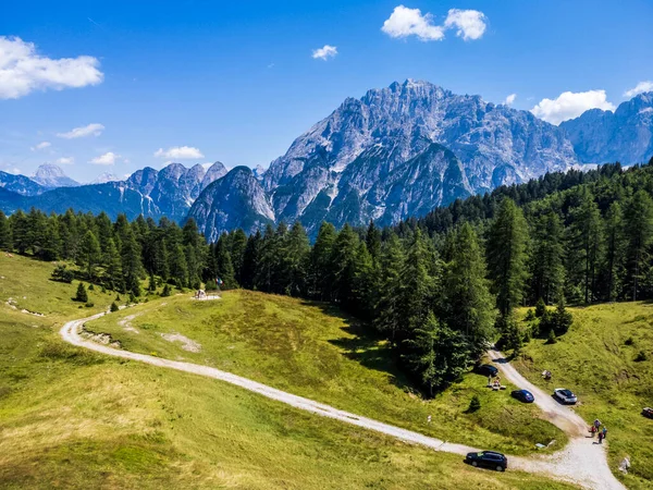 イタリアのヴァル ドグナ山の風光明媚な空撮 — ストック写真