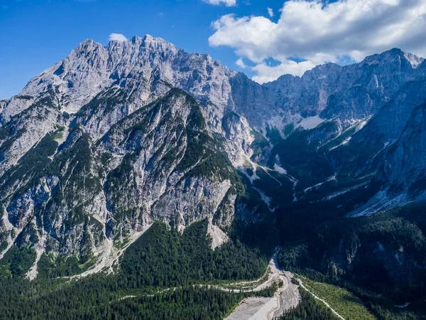 Malebný Letecký Záběr Hory Val Dogna Itálie — Stock fotografie