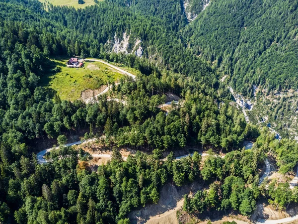 Scenic Aerial Shot Val Dogna Mountain Italy — Stock Photo, Image