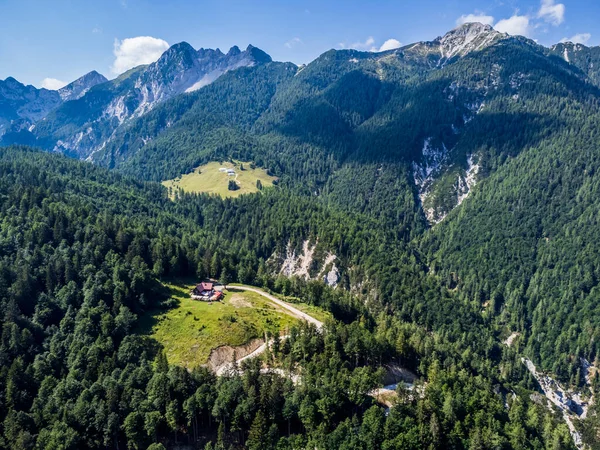 Schilderachtige Luchtfoto Van Val Dogna Berg Italië — Stockfoto