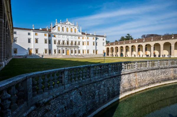 Villa Manin Velencei Dózse Egykori Rezidenciája Naplemente Színei Szenvedélyes Codroipo — Stock Fotó