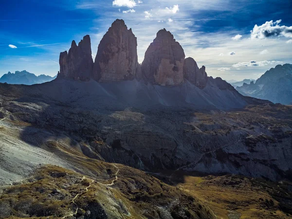 Szenische Aufnahme Der Drei Zinnen Von Lavaredo Italien — Stockfoto