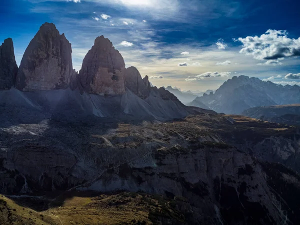 Malownicze Ujęcie Góry Tre Cime Lavaredo Włoszech — Zdjęcie stockowe