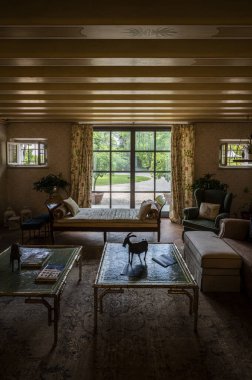 interior shot of beautiful villa in Moruzzo, Italy clipart