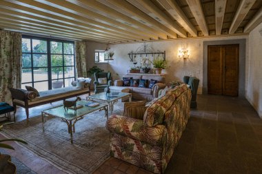 Moruzzo, İtalya 'da güzel bir villanın iç çekimleri.