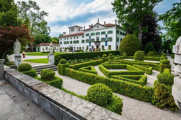 stock image scenic shot of beautiful garden of villa in Moruzzo, Italy