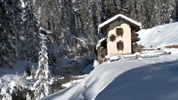 Malowniczy Widok Sappadę Dolomity Włochy — Wideo stockowe