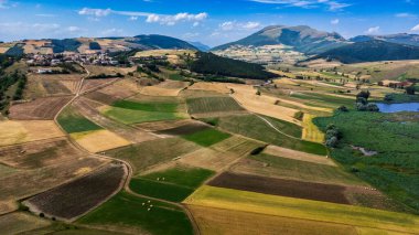 Colfiorito. Çiçekler ve Umbria 'nın doğası