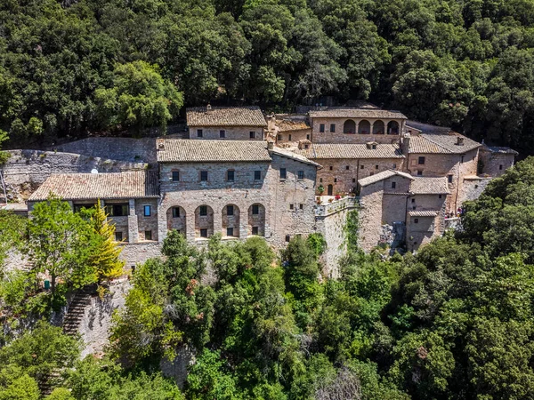 Beautiful View Eremo Delle Carceri Italy Assisi Hermitage Prisons Mount — Stock Photo, Image