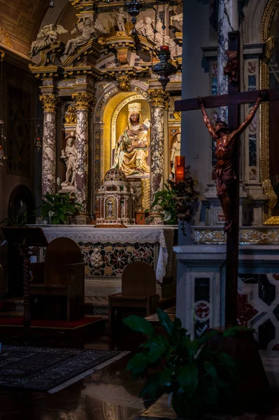 Het Heiligdom Van Castelmonte Het Interieur Cividale Del Friuli — Stockfoto