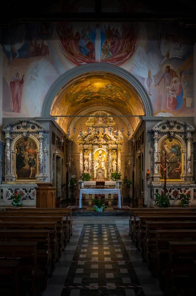 Het Heiligdom Van Castelmonte Het Interieur Cividale Del Friuli — Stockfoto
