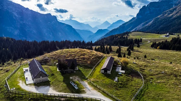 stock image View of Val Raccolana valley and Montasio, north east of Italy