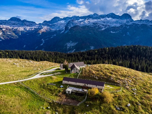 Blick Auf Das Val Raccolana Tal Und Montasio Nordosten Italiens — Stockfoto