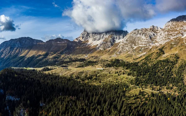 Blick Auf Das Val Raccolana Tal Und Montasio Nordosten Italiens — Stockfoto