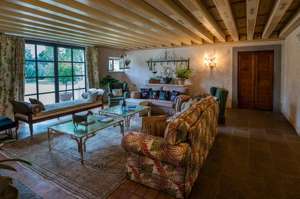 Moruzzo Italia Mayo 2015 Interior Villa Savorgnan Brazza Situada Corazón —  Fotos de Stock