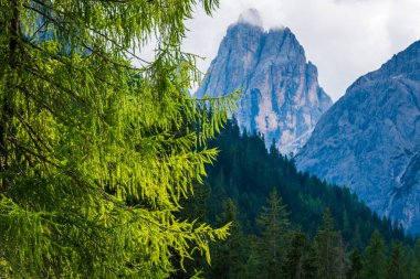 Val Fiscalina. Sesto Dolomitlerinin Çerçevesi.
