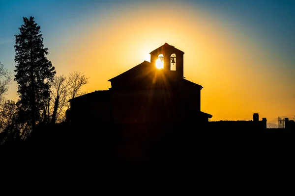 stock image beautiful view of Arcano Castle complex in Italy 