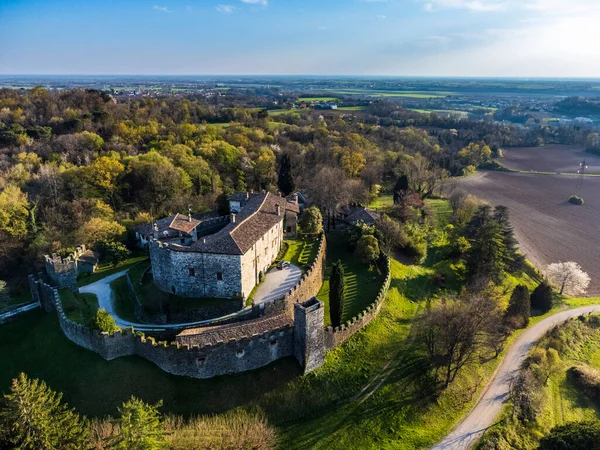 stock image beautiful view of Arcano Castle complex in Italy 