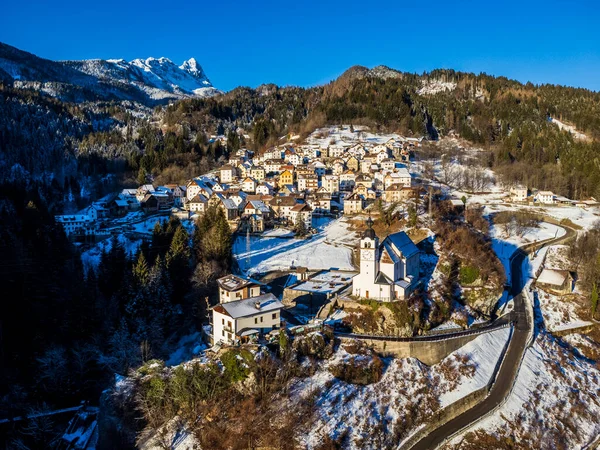 Schöne Luftaufnahme Der Stadt Rigolato Italien — Stockfoto