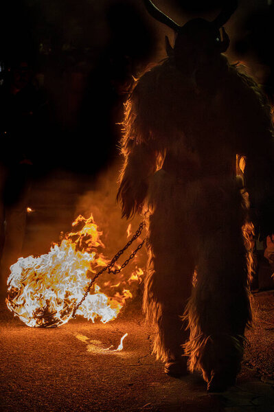 Krampus. Christmas devils. Waiting for San Nicolo