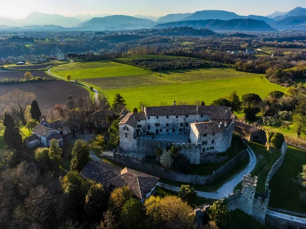Scenic View Beautiful Mediaeval Castle Italy — Stock Photo, Image