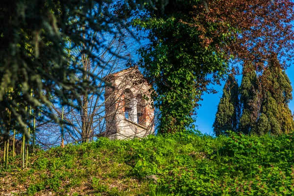 Vista Panorámica Del Hermoso Castillo Medieval Italia — Foto de Stock