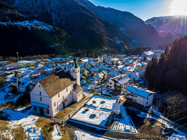 stock image Rigolato is a little traditional comune with 400 habitants in the italian Province of Udine