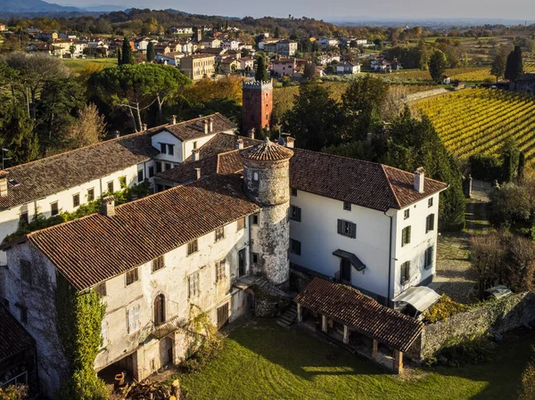 Schilderachtige Opname Van Het Oude Dorp Villafredda Friuli — Stockfoto