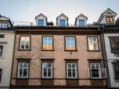 Slovenya 'nın güzel Ljubljana kentindeki eski mimari